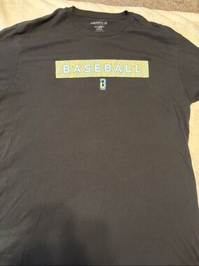 Baseball Graphic Short Sleeve Tee - Black